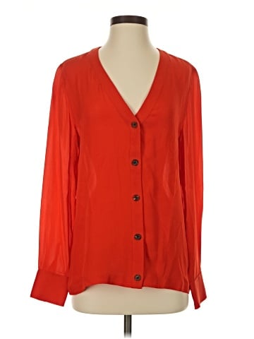 J.Crew Long Sleeve Silk Top (view 1)