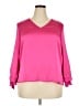 CeCe 100% Polyester Pink 3/4 Sleeve Blouse Size XXL - photo 1