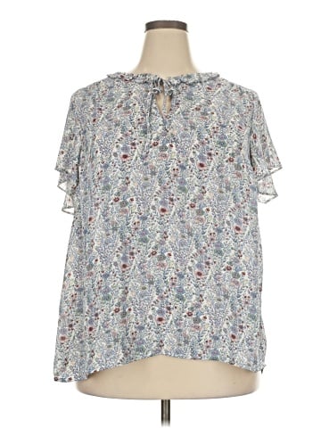 Rose + Olive Short Sleeve Blouse (view 1)