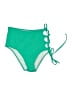 Venus Solid Green Swimsuit Bottoms Size 8 - photo 1