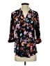 Cocomo Floral Black 3/4 Sleeve Blouse Size S - photo 1