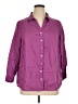 Sigrid Olsen Purple 3/4 Sleeve Button-Down Shirt Size 1X - photo 1