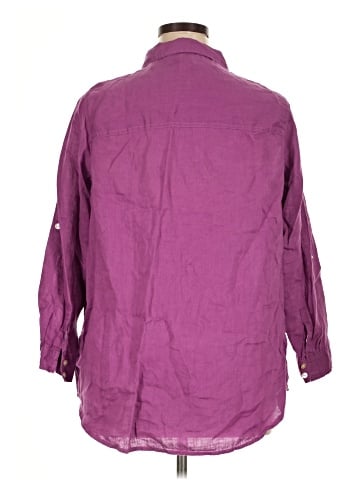 Sigrid Olsen 3/4 Sleeve Button-Down Shirt (view 2)