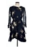 Joie 100% Silk Floral Blue Cocktail Dress Size 10 - photo 1