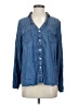 Soft Joie 100% Lyocell Blue Long Sleeve Button-Down Shirt Size S - photo 1