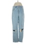 Express Hearts Blue Jeans Size 4 - photo 1