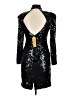 Niteline 100% Polyester Stars Black Cocktail Dress Size 8 - photo 2