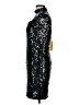 Niteline 100% Polyester Stars Black Cocktail Dress Size 8 - photo 5