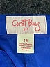 Coral Bay 100% Polyester Solid Blue Athletic Shorts Size 14 - photo 3