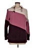 Maurices Color Block Burgundy Pullover Sweater Size M - photo 1
