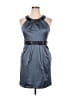 Bisou Bisou Gray Cocktail Dress Size 14 - photo 1