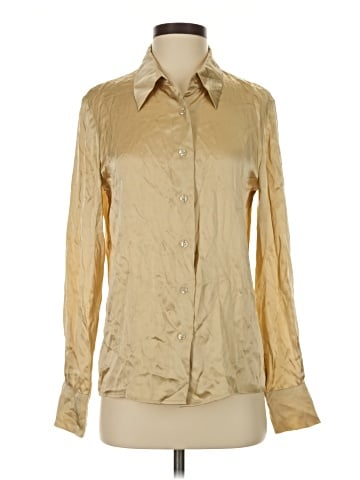 Gilber Gilmore Long Sleeve Silk Top (view 1)
