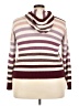 Full Circle Trends With Love 100% Acrylic Stripes Burgundy Pullover Sweater Size 2X - photo 2