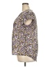 Fun2Fun 100% Polyester Floral Purple Short Sleeve Blouse Size XXL - photo 5