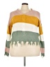 Full Circle Trends With Love 100% Acrylic Color Block Yellow Pullover Sweater Size 2X - photo 1