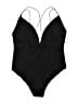 Makers of Dreams Solid Black One Piece Swimsuit Size L - photo 2