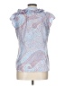 Elizabeth McKay 100% Polyester Houndstooth Polka Dots Blue Sleeveless Blouse Size 12 - photo 2