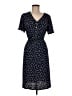 Perseption Concept Polka Dots Blue Casual Dress Size M - photo 1