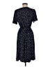 Perseption Concept Polka Dots Blue Casual Dress Size M - photo 2