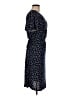 Perseption Concept Polka Dots Blue Casual Dress Size M - photo 4