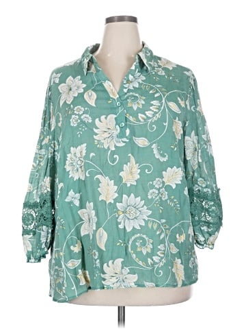 Unique Spectrum 3/4 Sleeve Blouse (view 1)