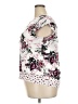Les Serein Floral White Short Sleeve Blouse Size XXL - photo 5
