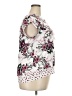 Les Serein Floral White Short Sleeve Blouse Size XXL - photo 4
