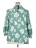 Unique Spectrum Floral Teal 3/4 Sleeve Blouse Size 3X - photo 2