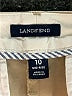Lands' End Solid Tan Khaki Shorts Size 10 - photo 3