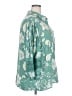 Unique Spectrum Floral Teal 3/4 Sleeve Blouse Size 3X - photo 4
