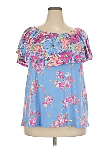 Woman Within Short Sleeve Blouse (view 1)