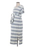 Hatch Stripes Gray Ivory Casual Dress Size Sm Maternity (1) - photo 1