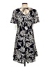Nina Leonard Print Black Casual Dress Size L - photo 2