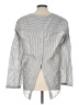 Theory Stripes Silver Long Sleeve Blouse Size L - photo 2