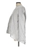 Theory Stripes Silver Long Sleeve Blouse Size L - photo 5