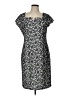 Alex Marie 100% Polyester Paisley Gray Cocktail Dress Size L - photo 1