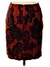 Talbots Paisley Burgundy Formal Skirt Size 4 - photo 2