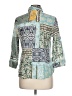 Van Heusen Paisley Teal 3/4 Sleeve Blouse Size L - photo 2