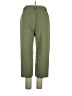 Gap 100% Polyester Solid Green Casual Pants Size 14 Petite - photo 2