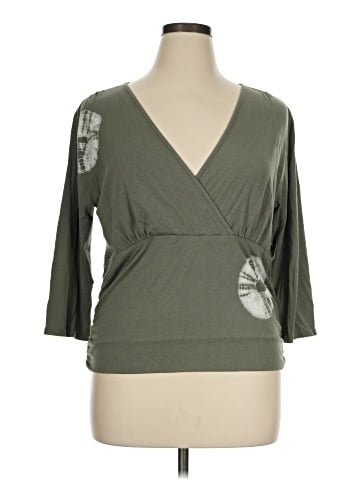 Soft Surroundings 3/4 Sleeve Top (view 1)