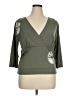Soft Surroundings Green 3/4 Sleeve Top Size XL Petite - photo 1