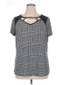 Diana Belle Black Short Sleeve Top Size 1X - photo 1