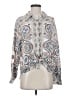 Splendid 100% Viscose Paisley Blue Long Sleeve Blouse Size S - photo 1