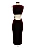 Snap Solid Burgundy Cocktail Dress Size S - photo 2