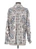 Splendid 100% Viscose Paisley Blue Long Sleeve Blouse Size S - photo 2