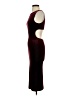 Snap Solid Burgundy Cocktail Dress Size S - photo 5