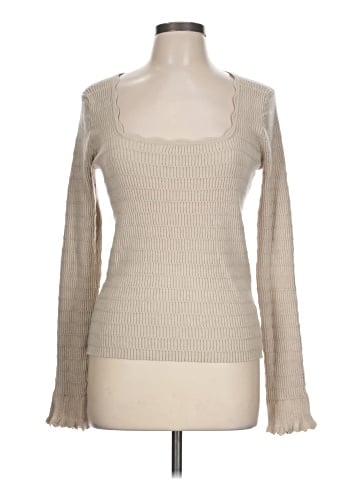 Hem & Thread Pullover Sweater (view 1)