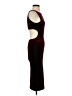 Snap Solid Burgundy Cocktail Dress Size S - photo 4