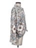 Splendid 100% Viscose Paisley Blue Long Sleeve Blouse Size S - photo 4