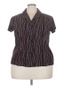 Covington Burgundy Short Sleeve Blouse Size 20 - 22 - photo 1